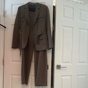John Meyer  Olive Green Tailored Blazer & Trouser Set